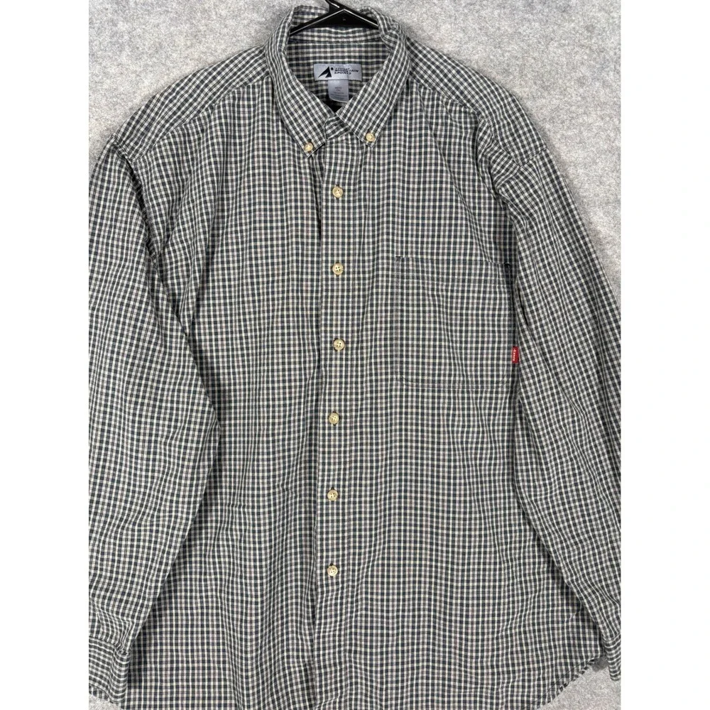 Eastern Mountain Sports‎ Mens XXL Plaid Long Sleeve Button Down Shirt Casual